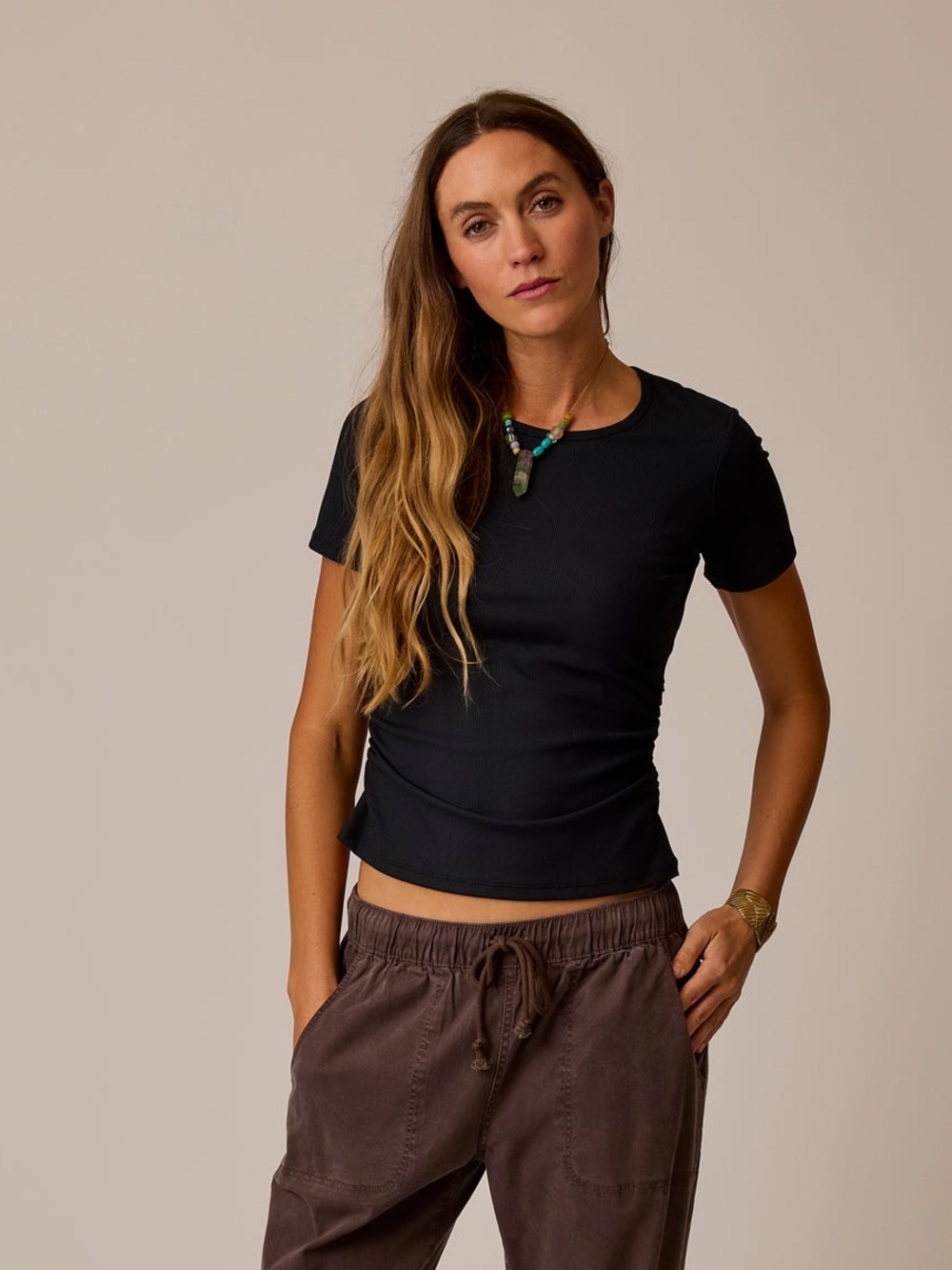Carve Designs Vega Rib Tee 2.0 size S Small NWOT